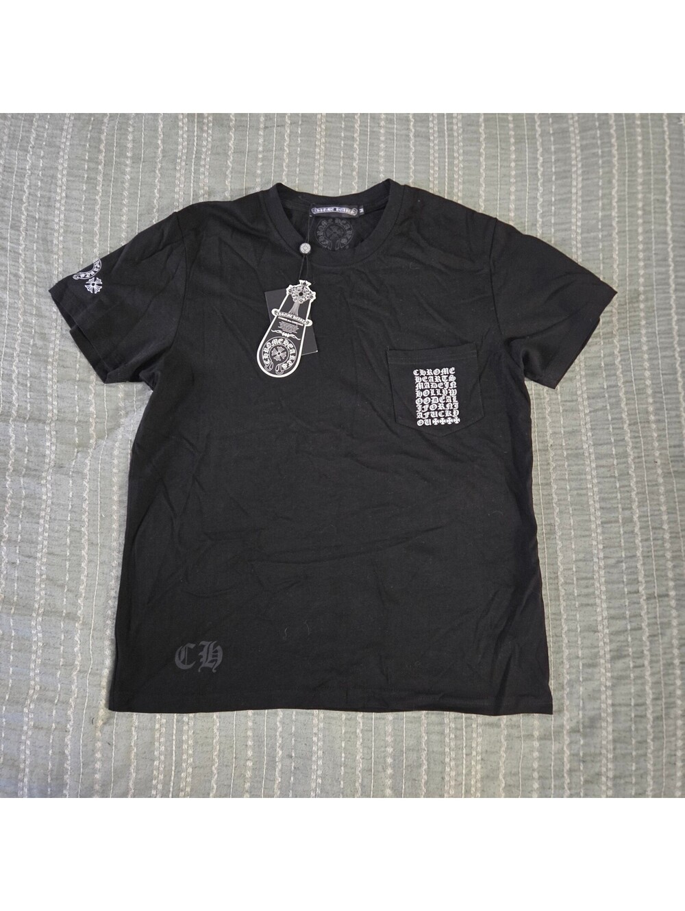 Chrome Hearts black graphic T shirt